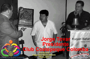 Visita Gobernador Rotario Jose Moreno Distrito 4250