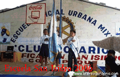 Inaguracion poyecto Techado Damas Rotarias Coatepeque  Escuela San Isidro 2006