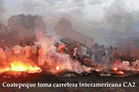 Dia 5 de Agosto 2008 Coatepeque toma carretera Intereamericana