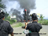 Bloqueo a Carretera del Pacifico 7 de Mayo 2007